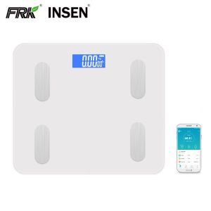 Rectangle Shape 0.1KG / 0.2LB Division Bluetooth Body Weight Scale