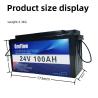 Buy cheap 24v 100ah Lead Acid Battery Replacement Lifepo4 Marine Battery With Bluetooth APP from wholesalers