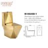 Buy cheap Luxury Vintage Ceramic Conjoined Toilet Two Piece Golden Bowl Color Bathroom Sink Seat from wholesalers