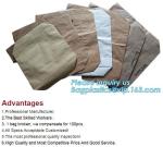 Top quality strong brown paper bags inner woven durable waterproof 25kg kraft