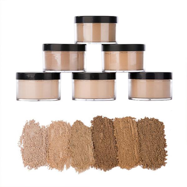 Sunscreen Waterproof 6c Color Loose Mineral Powder Translucent Vegan Cosmetics