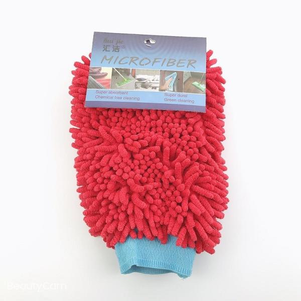 Buy cheap 100% Polyester 1200gsm Microfiber Car Cleaning Wash Mitt With Elastic Cuff from wholesalers