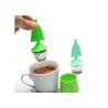 Buy cheap BPA Free Christmas tree Stainless Steel reusable silicone tea bags Silicone Handle with Drip Tray from wholesalers