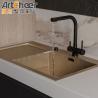 Buy cheap Luxury Style Wooden Kitchen Cabinets with Kitchen Island Table and Toe Kick Accessories from wholesalers