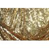Buy cheap Non Flipped Bridal Lace Fabrics Glitz Delicate 135cm Width With Gold Sequin from wholesalers