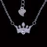 Buy cheap Anniversary / Wedding Jewelry Silver Necklace White Gold Bowknot Shape from wholesalers