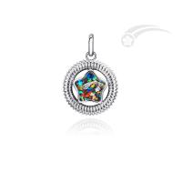 Buy cheap Distinct Meteorite Galaxy 925 Silver Star Shape Pendant 18-20mm Size product