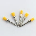 Dental Polishing Prophy Brush Nylon White Flat Head Soft Colorful Latch Style