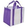 Buy cheap Custom Printed Promotional Carrier Bags Shopping Totes in Green /, Purple / White from wholesalers
