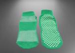 Breathable Yoga Sport Non Slip Grip Socks , Blue Color Anti - Slip Trampoline