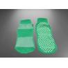 Buy cheap Breathable Yoga Sport Non Slip Grip Socks , Blue Color Anti - Slip Trampoline Socks from wholesalers