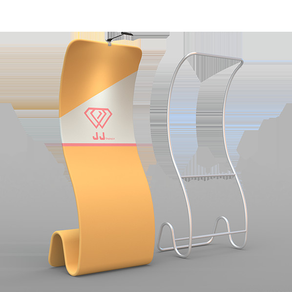 Reusable Trade Show Banner Stand Single Double Sided Fabric Printing EZ Tube