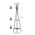 Metal Coat Rack for Sale, Industrial Hallway Coat Rack, Coat Stand with Shelf,