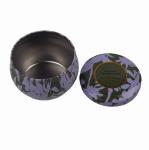 Travel Seamless Body Metal Candle Tins 8 Oz Tin Candle Containers With Embossed