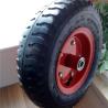 Buy cheap 350-6 Red Steel Rim Pneumatic Trolley Wheels Rubber Pneumatic Sack Truck Wheels from wholesalers