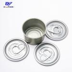 Easy Open Lid Round Tin Containers D65*34mm Size 80g Pet Food Can Blue Yellow