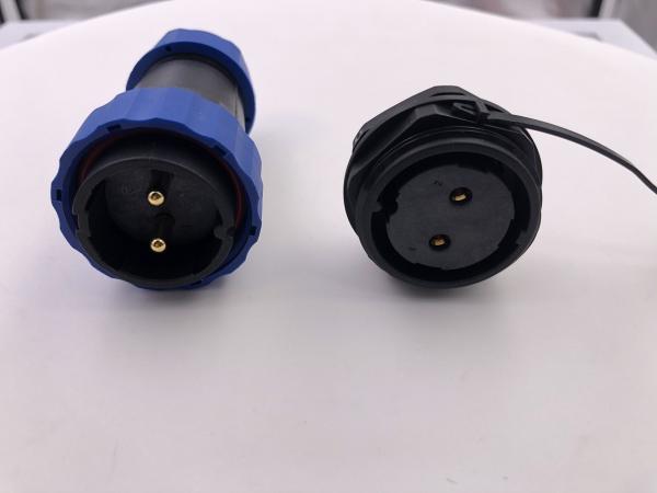 waterproof IP68 M28 Circular 2 cores female and male socket connectors Mounting