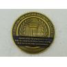 Buy cheap Antique Gold University Personalized Coins , Brass Stamped Soft Enamel Military Challenge Coin from wholesalers