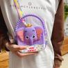 Buy cheap Elephant Little Girls Crossbody Purses With Chain Strap Silicone Resin Toddler Handbag Mini Casual Messenger ShoulderBag from wholesalers