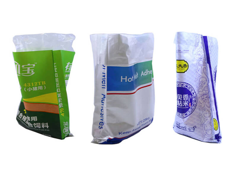 Double Stitched Woven Polypropylene Feed Bags , 25kg Pet Food Bags