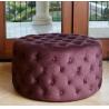 Buy cheap Elegant round vintage wooden tufted foot rest ottoman stool event wedding ottoman velvet fabric ottoman from wholesalers