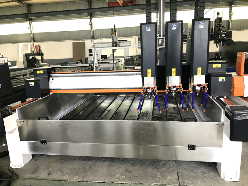 4 Axis Stone Carving Machinery Granite Marble Polished Cutting