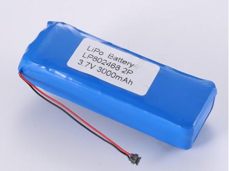 LP802468 3.7V 3000MAH Lithium Polymer Battery for Energy Storage Overcharge
