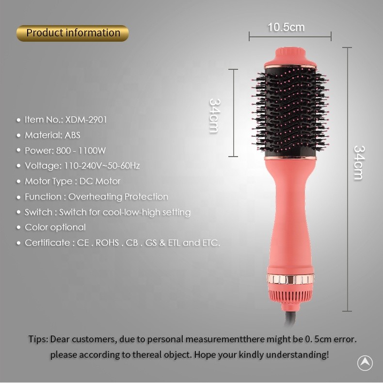OEM ODM One Step Blow Dryer , Volumizer Hair Dryer For Home Travel Hotel