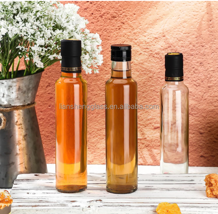 Food Storage Container 750ml Clear Glass Bottle for Kitchen Vinegar Cooking Oil GLASS