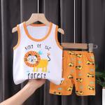 3M-9M Children's Summer Cotton Suit Girls' Shorts Clothes Boys' Sleeveless