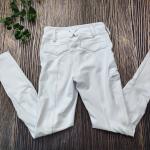 XS 280gsm Elastic Silicone Horse Legging Women Button Riding Breeches
