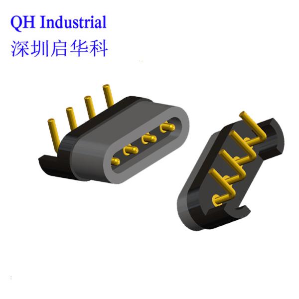 Buy cheap 4Pin United Kingdom Cable Connector Magnetic Charging Connector Pogo Pin Connector For Usb from wholesalers