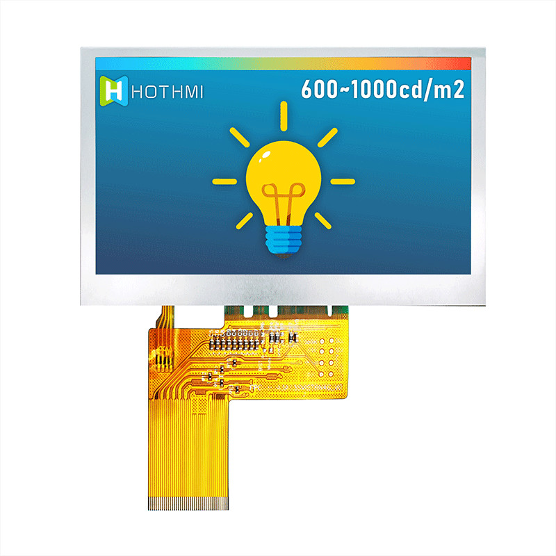 800x480 LVDS 4.3 Inch TFT Display Sunlight Readable TFT-H043A13SVIST6N40