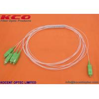 Buy cheap High Stability Blockless Fiber Optic Splitter PLC 0.9mm 1.0m 1.5m 2.0m LSZH SC/APC 1x4 product