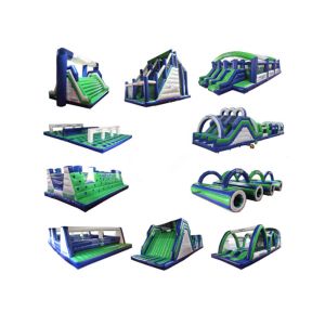 Buy cheap 0.55mm PVC Tarpaulin Inflatable Obstacle Challenges / Insane 5k Obstacle Course from wholesalers