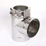 45 Degree Elbow Double Wall Stainless Steel Chimney Pipe Diameter 80mm-350mm
