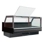 Fish Fresh Meat Display Chiller R404a Refrigerated With Glass Endpanel
