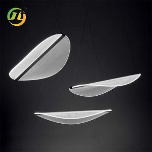 China Customized Nordic Semi-Circular Pendant Lights Acrylic Minimalist Modern Bar Counter Hotel Restaurant Hanging on sale