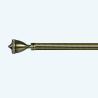 Buy cheap Anti Brass Color Iron Curtain Poles With Crystal Adjustable Double Curtain Rods from wholesalers
