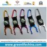 Buy cheap Colorful aluminum high quality carabiner hooks D shape&gourd shape hooks w/black bottle holder from wholesalers