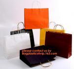 white craft paper rope handle paper shopping bags wholesale, high quality retail
