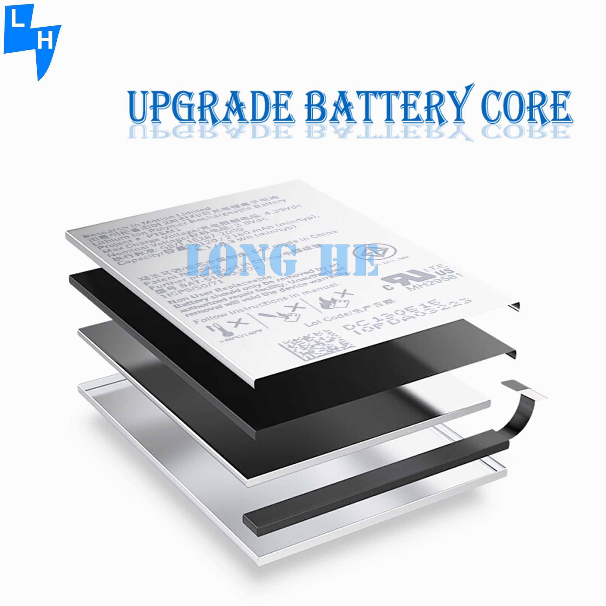 Original Lithium-Ion Battery for BlackBerry Q5 PTSM1 BAT-51585-003 Stock Replacement