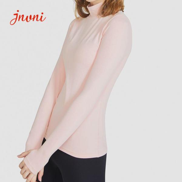 Buy cheap Hiking Cycling Long Sleeve Yoga Top Pullover With Build In Bra 220gsm from wholesalers