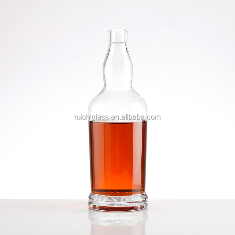 Hot Stamping 700ml 750ml 1000ml Whiskey Gin Whisky Liquor Glass Vodka Spirit Bottle