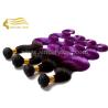 Buy cheap Hot Sell 55 CM Body Wave Purple Ombre Hair Extensions Weaving Weft for Sale from wholesalers