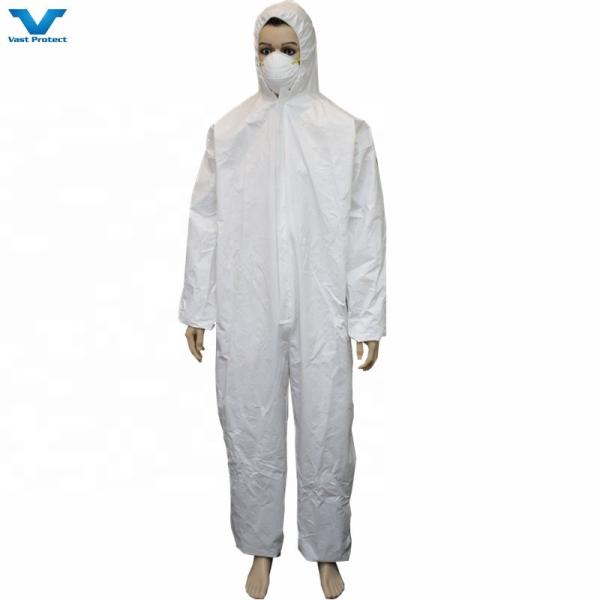 Anti Static Tyvek 400 Coveralls Type 5 6 Microporous Safety PPE Disposable