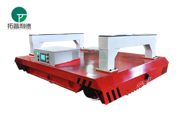 Cement factory flatbed 55t material transfer battery rail car