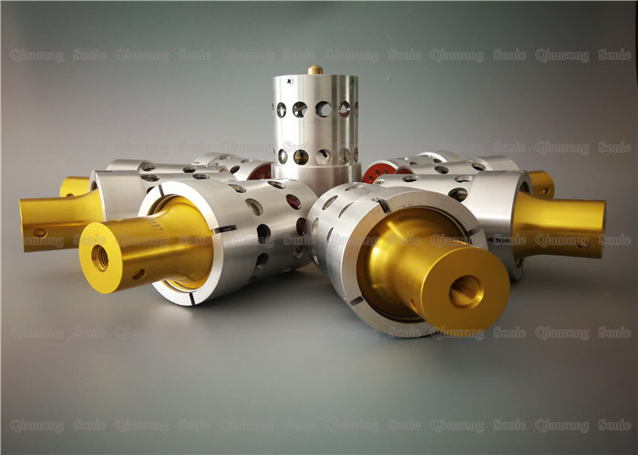 Customized OEM Aluminum Alloy 20Khz Transducer With Gold Front Masses