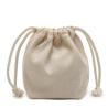 Buy cheap Thick Fabric Drawstring Gift Bags Custom Logo Heavy Cotton Canvas Drawstring Pouch Belt Bag Jewelry Bag from wholesalers