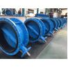 Buy cheap Cast Ductile Iron BS en593 ANSI DIN JIS double flanged centerline Huge Big Size Manual Wormgear Butterfly valves Price from wholesalers